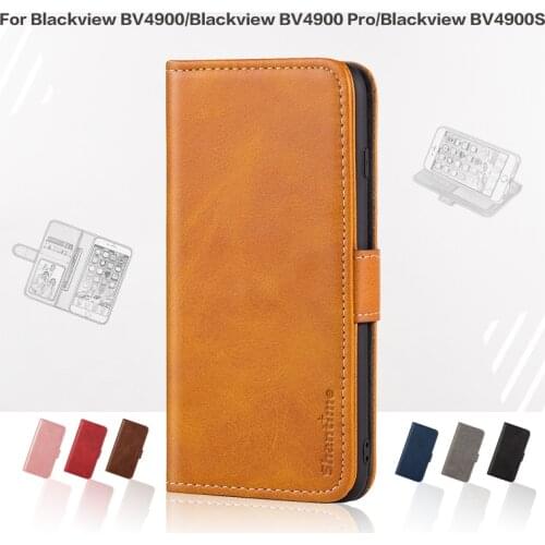 Flip Cover For Blackview BV4900 Business Case Leather Luxury With Magnet Wallet Case For Blackview BV4900 Pro Phone Cover