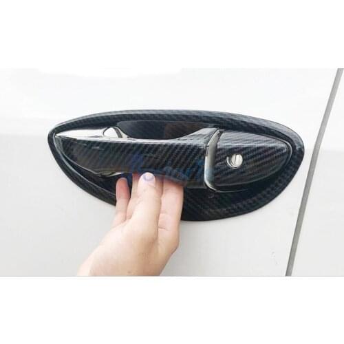 For Toyota Corolla 2013 2014 2015 2016 2017 2018 Carbon Fiber Color handle Protective Cover Door Handle Outer Bowl Moulding Trim