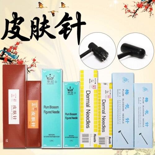 Double Head Traditional Chinese Med Plum Blossom Needle Skin Needle Seven Star Needle Blood Needle Cupping Acupuncture Treatment