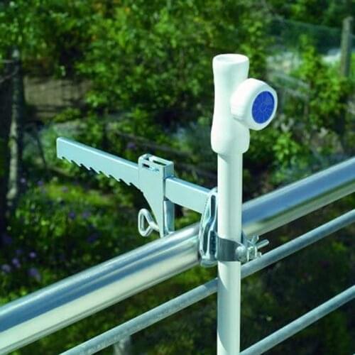 Garden Courtyard Parasol Stand Umbrella Holder Clip Outdoor Patio Beach Galvanized Chair Clamp Stable Fixed Bracket 25mm-32mm