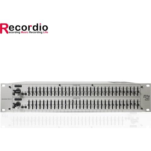 GAX-231S High Performance Dual Channel 31 Band Graphic Equalizer Professional Sound System For Stage