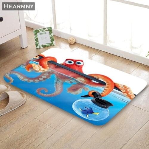 HEARMNY New Arrival Doormat Octopus Home Mat Machine Made Anti Slip Carpet Living Room/Hallway Bath Mat For Kids Gift