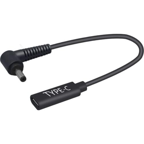 0.15M/0.49FT Type-C female jack to DC4.0*1.35MM PD Charging Adapter Cable ,65W USB-C to 40135 Fast Charging Line