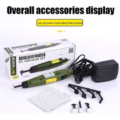 SLITE Mini Pen Sander Sanding Grinding Machine Set DIY Model Molds Electric Grinder Tool Woodworking Groove Grinding Polisher