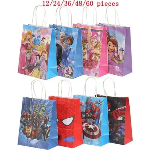 Cartoon Superhero Avengers Theme Party Supplies Gift Candy Box Favor Baby Shower Spidermans Kids Boys Birthday Party Decoration