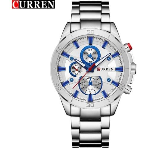 Top Luxury Brand CURREN Men Watch Creative Stainless Steel Quartz Wristwatch Fashion Sport Waterproof Watch Relogio Masculino