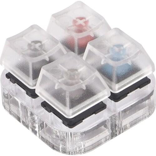 2021 New 4 Key Translucent Keycaps Testing Tool Cherry MX Switches Keyboard Tester