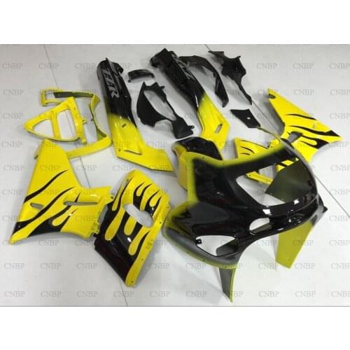 For Kawasaki Zzr400 1993 - 2007 Fairings for Kawasaki Zzr400 03 04 Body Kits for Kawasaki Zzr400 97 98 Yellow Black Bodywork