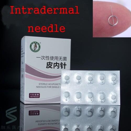 Wholsale 0.16x5mm 0.22x5mm Intradermal needle 100pcs/box Press Needles Disposable Acupuncture Needle beauty massage