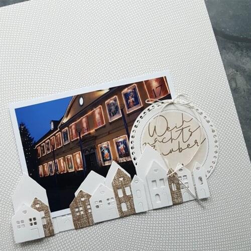 Overlapped Houses Metal Cutting Dies Decorative Houses Die Cuts For Scrapbooking DIY Card Making New 2019 Embossed Crafts Cards