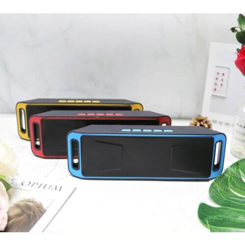 SC208 Portable Bluetooth Speaker wireless mini Speaker Amplifier Stereo Subwoofer Speaker TF USB Built-in Mic Dual Bass