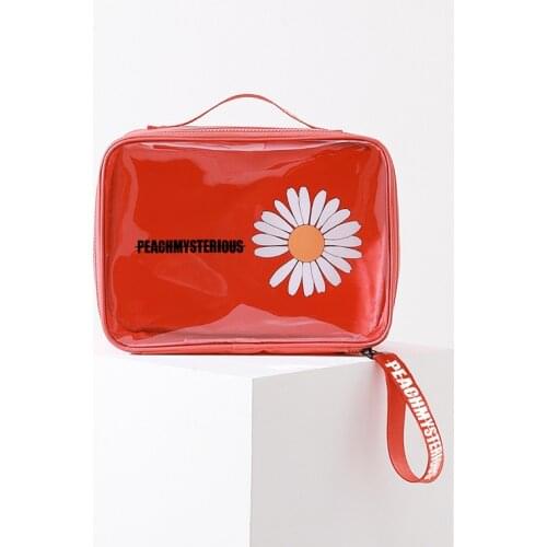 Featured ladies travel storage bag PVC transparent cosmetic bag female waterproof zipper beauty box portable transparent bag