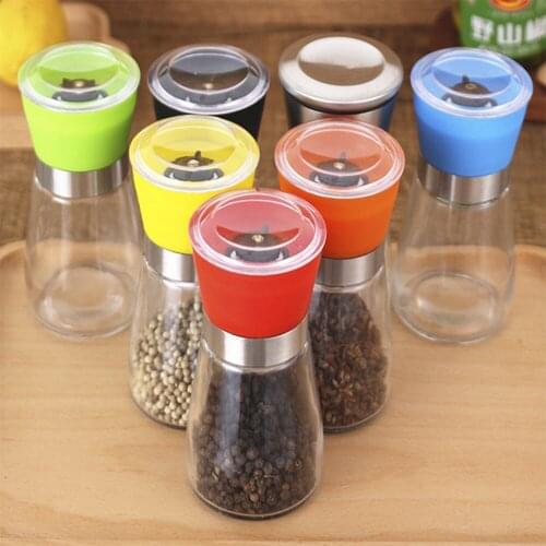 Manual pepper grinder kitchen supplies black pepper glass seasoning bottle pepper coffee grinder
