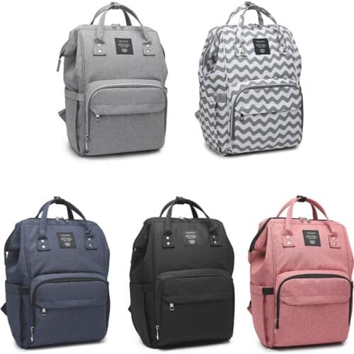 Lequeen Fashion Mummy Backpacks Multifunctional Baby Nappy diaper bags Mommy Maternity Backpacks with stroller hooks LPB43