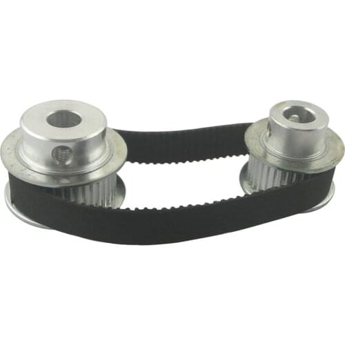 Timing Belt Pulley XL Reduction 1:3/3:1 10T 30T Shaft Center Distance 80mm 104XL Belt Gear Kit, Ratio Timing Belt Pulley Set