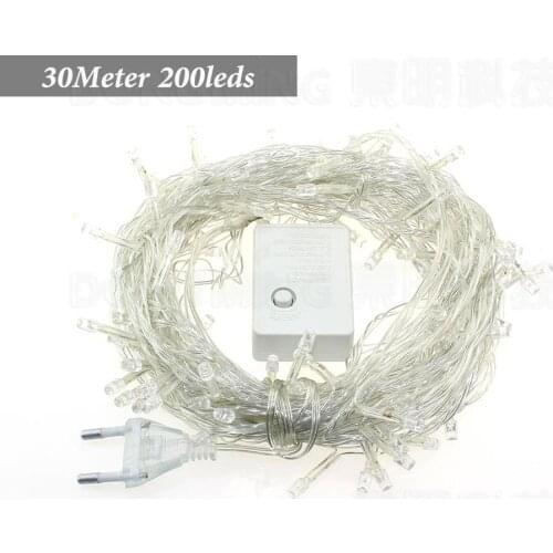 30m 200 LED fairy light garland Party Wedding decoration led string christmas lights holiday outdoor twinkle lamp 220V 110V