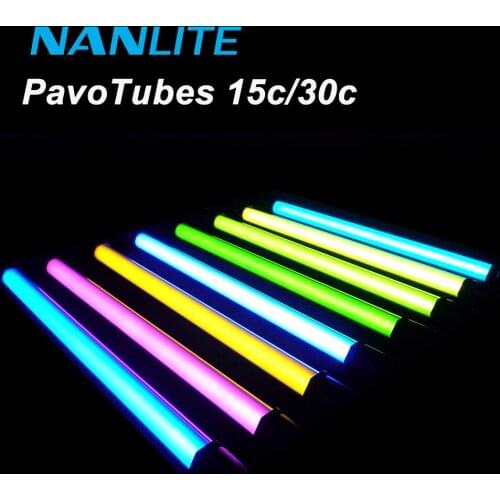 NanGuang Nanlite Pavotube 15C 30C RGB LED Light Tube 2700K-6500K Handheld light Stick Video Movie Studio Photography Lighting