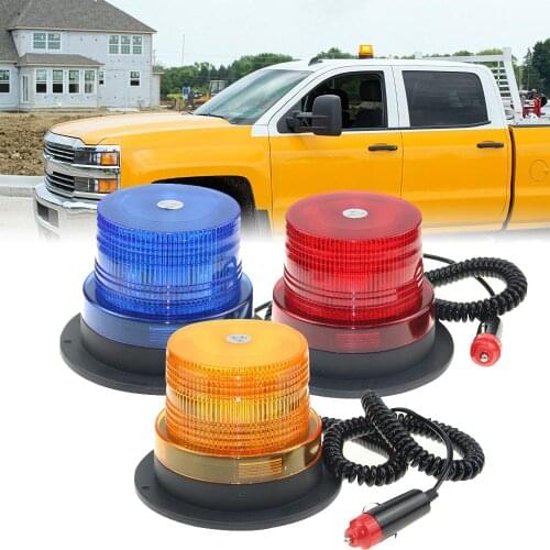 Magnetic Mounted 12/24V LED Car Vehicle Strobe Warning light Police Flashing Beacon led Emergency Lighting Lamp