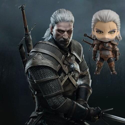The Witcher-s 3 Wild Hunt Action figure Geralt of Rivia White Wolf one piece Model Wolf Academy Demon Hunter Exorcist Model Gift