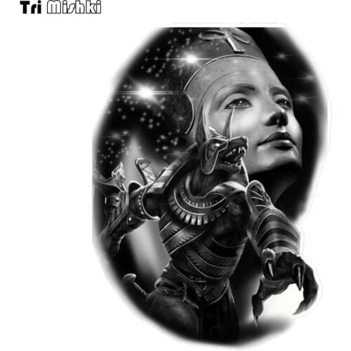 Tri Mishki WCS889 Egypt Anubis car sticker PVC coloful Decals Motorcycle Accessories sticker