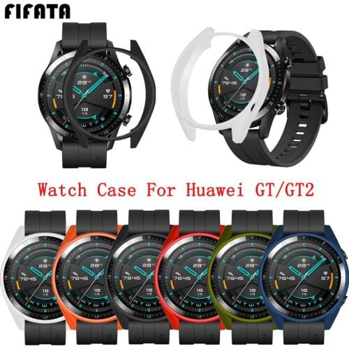 FIFATA TPU Soft Silicone Protective Case For Huawei Watch GT/GT 2 Smart Watch Replacement Watch Case Cover For Huawei GT/GT2