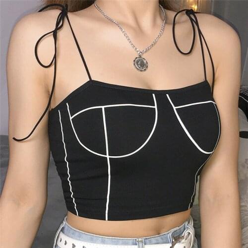 Women Sexy Tops Casual Geometrical Geometrical Tank Top Vest Sleeveless Summer Crop Top Shirt Cami Top Casual T-shirt Tops