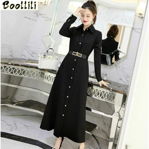 Korean Vintage Dress Elegant Long Office Dress Spring Summer Dress Women Clothes 2020 Womens Dresses OL Formal Vestidos
