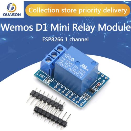1Set One Channel Wemos D1 Mini Relay Shield Wemos D1 Mini Relay Module ESP8266 Development Board 1 channel