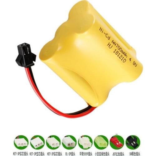 4.8v 700mah Nicd Battery For Rc toys Cars Boats 700mah 4.8v Rechargeable Battery 4* AA Battery Pack 1-20Pcs For Tanks Robots Gun