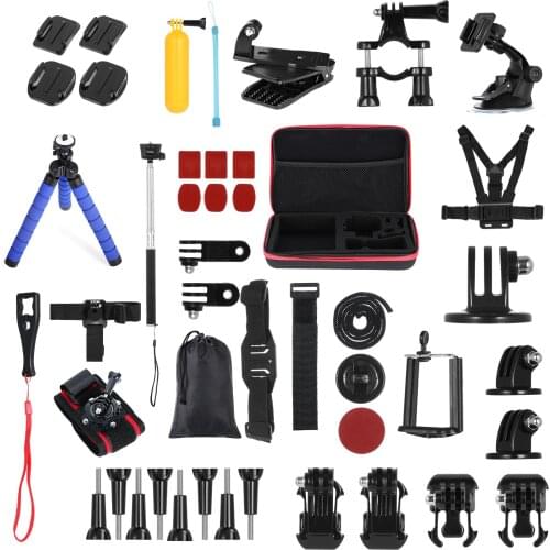 Andoer 48-in-1 Action Camera Accessories Kit Sports Camera Accessories Set Replacement for GoPro Hero 9 8 Max 7 6 5 Insta360
