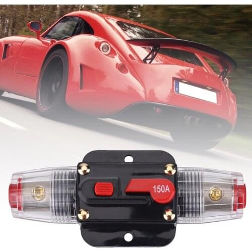 Car Stereo Audio Protection 150A Circuit Breaker Manual Reset Switch Fuse Holder Car Accessories