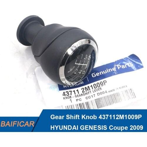 Baificar Brand New Genuine Leather 6-Speed MT Gear Shift Knob 437112M1009P For HYUNDAI GENESIS Coupe 2009