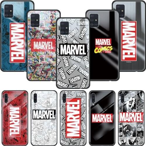 Tempered Glass Case Coque For Samsung Galaxy A50 A51 A71 A21s A10 A20 A31 A41 A72 M21 M31 M51 Shell Cover Fundas Potter Housing