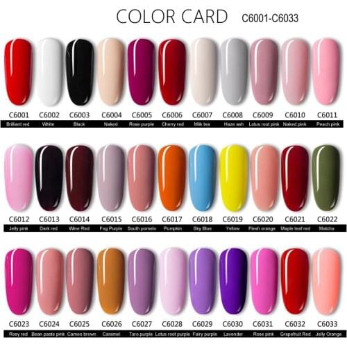 CHUNSHU Gel Polish 12pcs Color Paint Gel UV Nail Gel Kits 66 Colors Led Nail Lacquer Gel Polish varnish Semi-Permanent Nail Arts