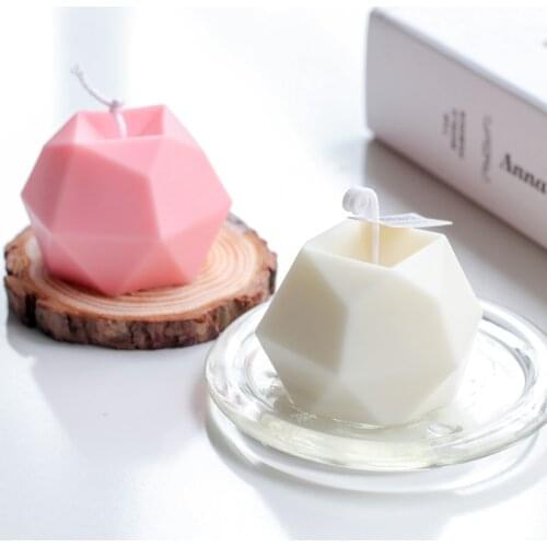 Diy Candle Mold Diamond Cube Creative Handmade Aromatherapy Candle Silicone Mold Crafts Candle Soap Beehive Mold Homemade Crafts