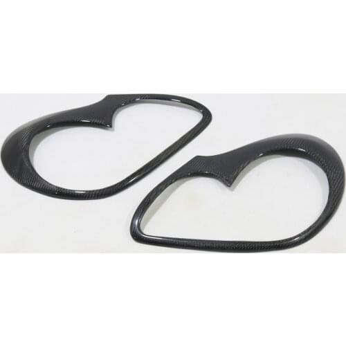 For Porsche Cayenne 955 2004-07 Carbon Fiber Lamp Eyebrow Car Accessories 2Pcs