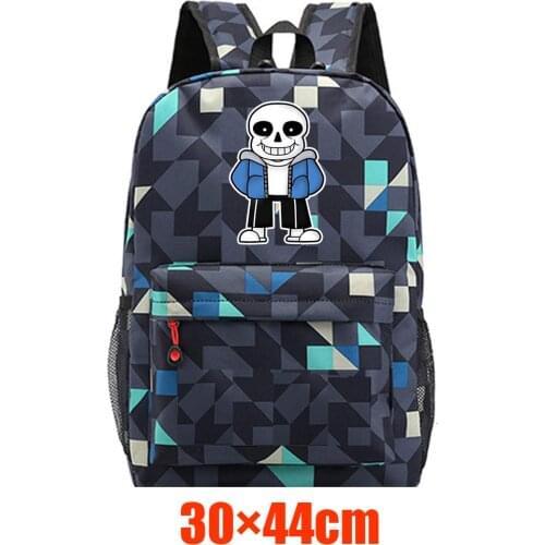 Anime Undertale Canvas Backpack High Quality Casual Packsack Schoolbag Mochila Teenger Unisex Student Travel Laptop Bag