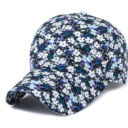 Sunscreen Rose Floral Print Baseball Cap For Women Casual Sport Caps Casual Fashion Dome Hats Golf Hat Beach Hat Drop Ship 2021