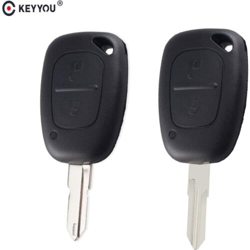KEYYOU 20X 2 Button Remote Car Key Shell Cover Fob Case For Vauxhall/Opel Vivaro/ Renault Movano Trafic Renault Kangoo Blank