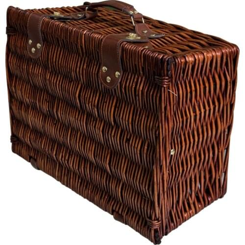 Picnic Basket Ivy Rattan Knitted Tableware, Fruit Food, Hand-held Basket, Outdoor Portable Picnic Supplies