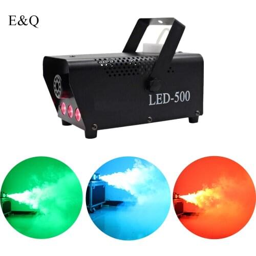 Mini Led Rgb Wireless 500W Fog Machine Effect disco Dj Party Christmas Professional Stage Smoke Machine with Remote Control
