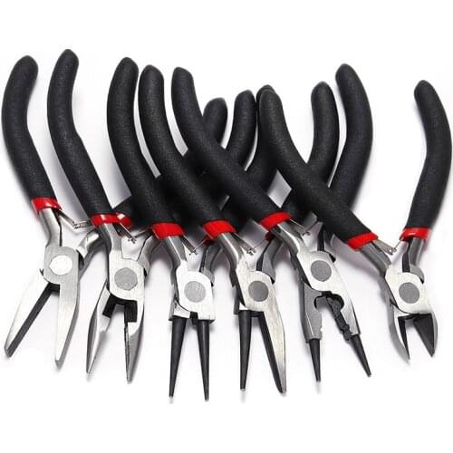 12 kinds Jewelry Pliers Tools & Equipment Kit Long Needle Round Nose Cutting Wire Pliers For Jewelry Making Handmade Accessories