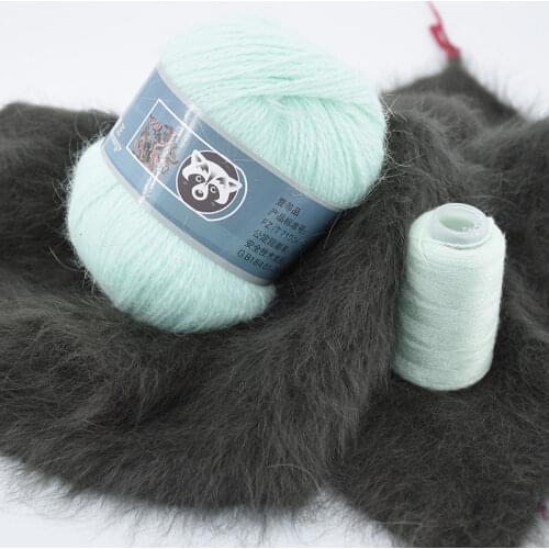 70g Long hair Mink cashmere line Mink cashmere yarn jewelry Hand-knitted coarse merino wool yarn for knitting wholesale VQ001