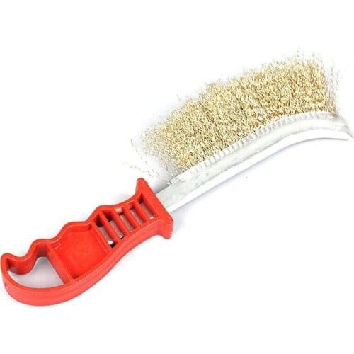 Durable Stainless Steel Wire Brush with Handle Anti-rust Cleaning and Polishing Tool Gap Cleaning and Rust Removal Brush