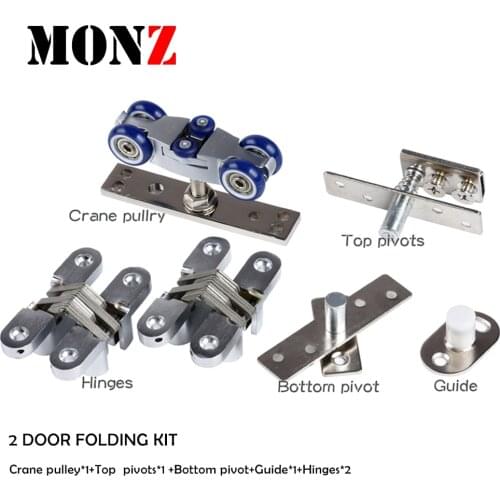 Pulley 4-Wheel Hanging Wheel Sliding Barn Door Wheel Accessories Hanging Sliding Pulley Accessories