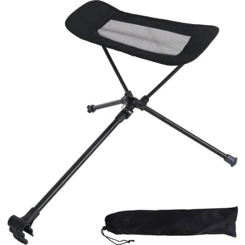 Footrest Extended Leg Stool Can Be Used with Folding Chair Camping Folding Footstool Adults Beach Picnic Travel Retractable