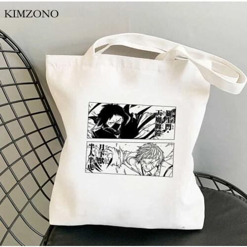 Bungou Stray Dogs shopping bag bolsas de tela tote shopping grocery handbag bag cloth foldable woven sac toile