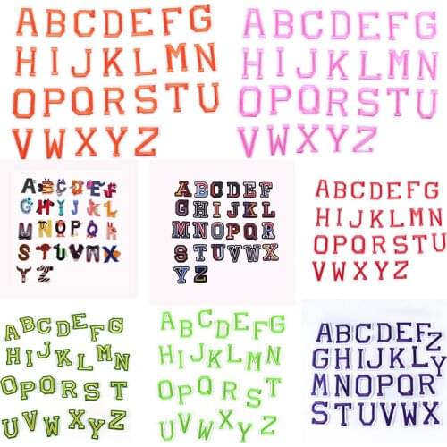 Letter Patch Embroidered Patches For Clothing Iron on Patch pplique Accessories Embroidery Letter Patch Decor Patches Clothes