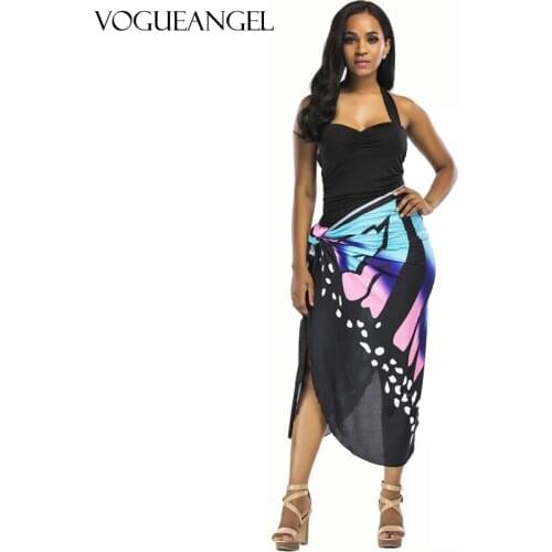 2021 Beach Dress Printed Animal Print Wrap Slip Tunic Summer Women Tunic Cover Up Bikini Wrap Dresses Towel Backless Swimwear