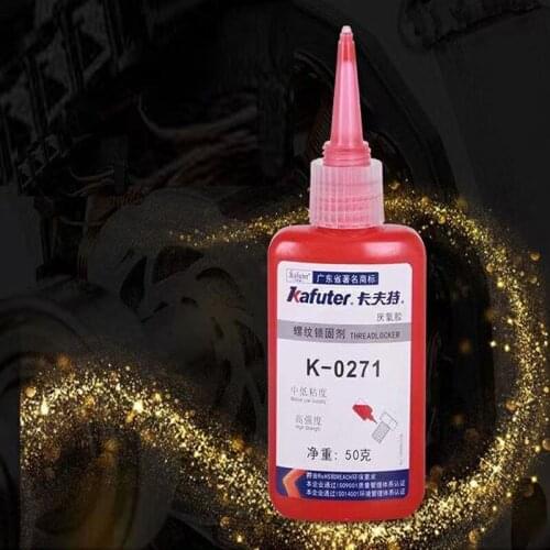 1 Bottle 50ml Anti-pressure Blue K-0271 Glue Anaerobic Screw Lock Adhesive Wire Sealing Anti-corrosion Thread Anaerobic Glue